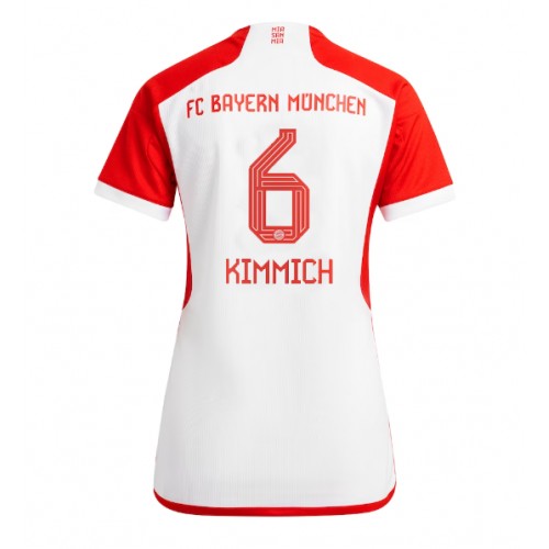 Fotballdrakt Dame Bayern Munich Joshua Kimmich #6 Hjemmedrakt 2023-24 Kortermet